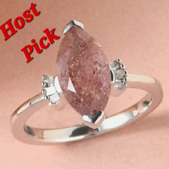 Host Pick NWT Very Rare Natural Tanzanian Natronite and Diamond Ring - Picture 3 of 13